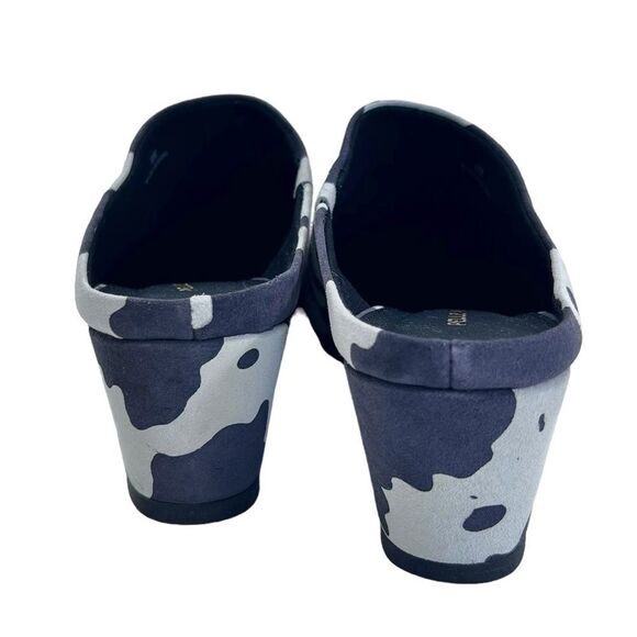Pelle Moda Mules Women Cow Print Wedge - Picture 12 of 13